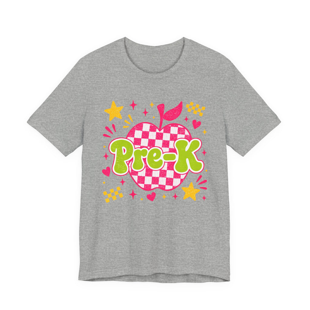 Retro Pre-K Teacher Shirt | Cute Checkerboard Teacher Tee | Back to School