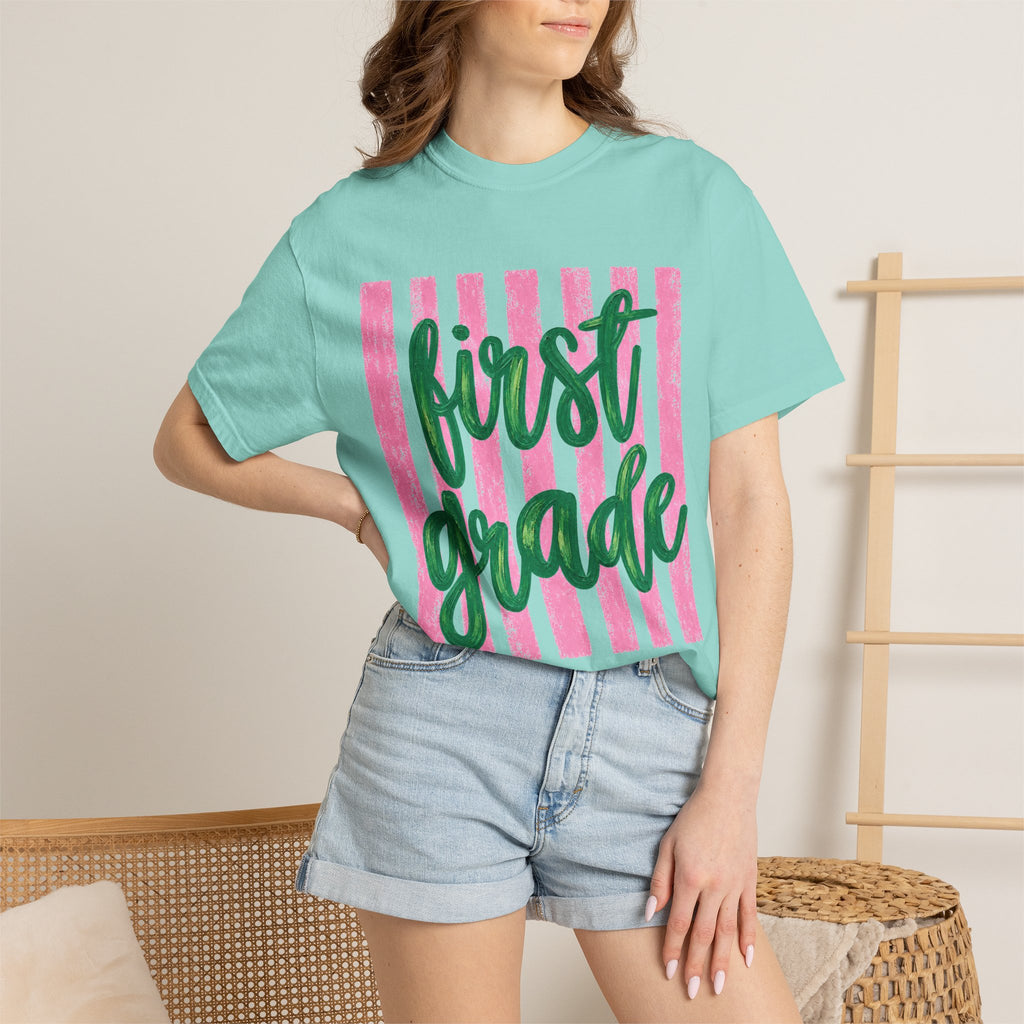 First Grade Teacher Shirt | 1st Grade Team Tee | Painted Script Back to School Shirt