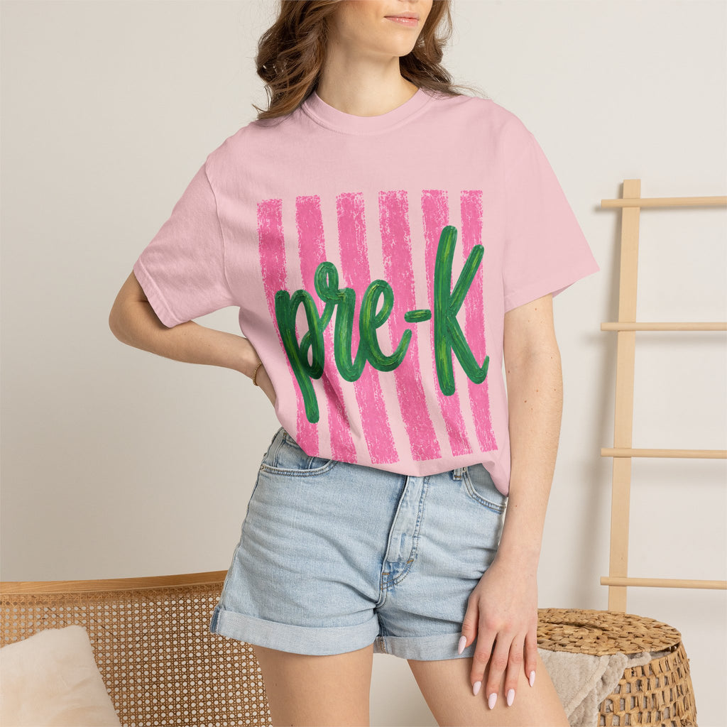 Pre-K Teacher Shirt | Pre K Grade Level Team Tee | Painted Script Back to School Shirt