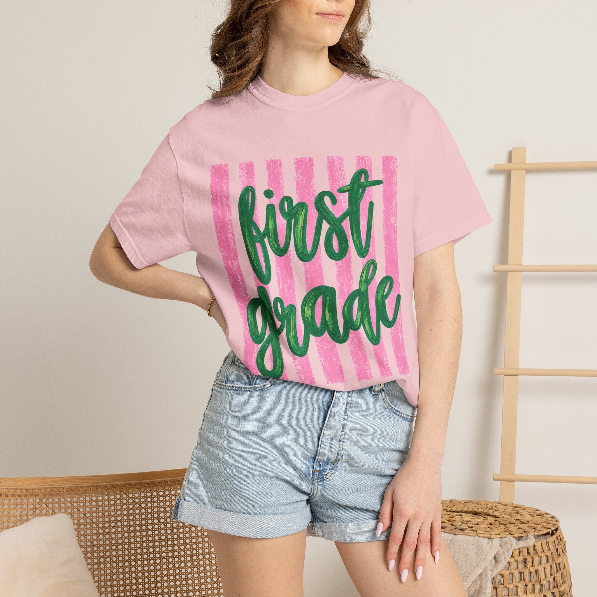First Grade Teacher Shirt | 1st Grade Team Tee | Painted Script Back to School Shirt