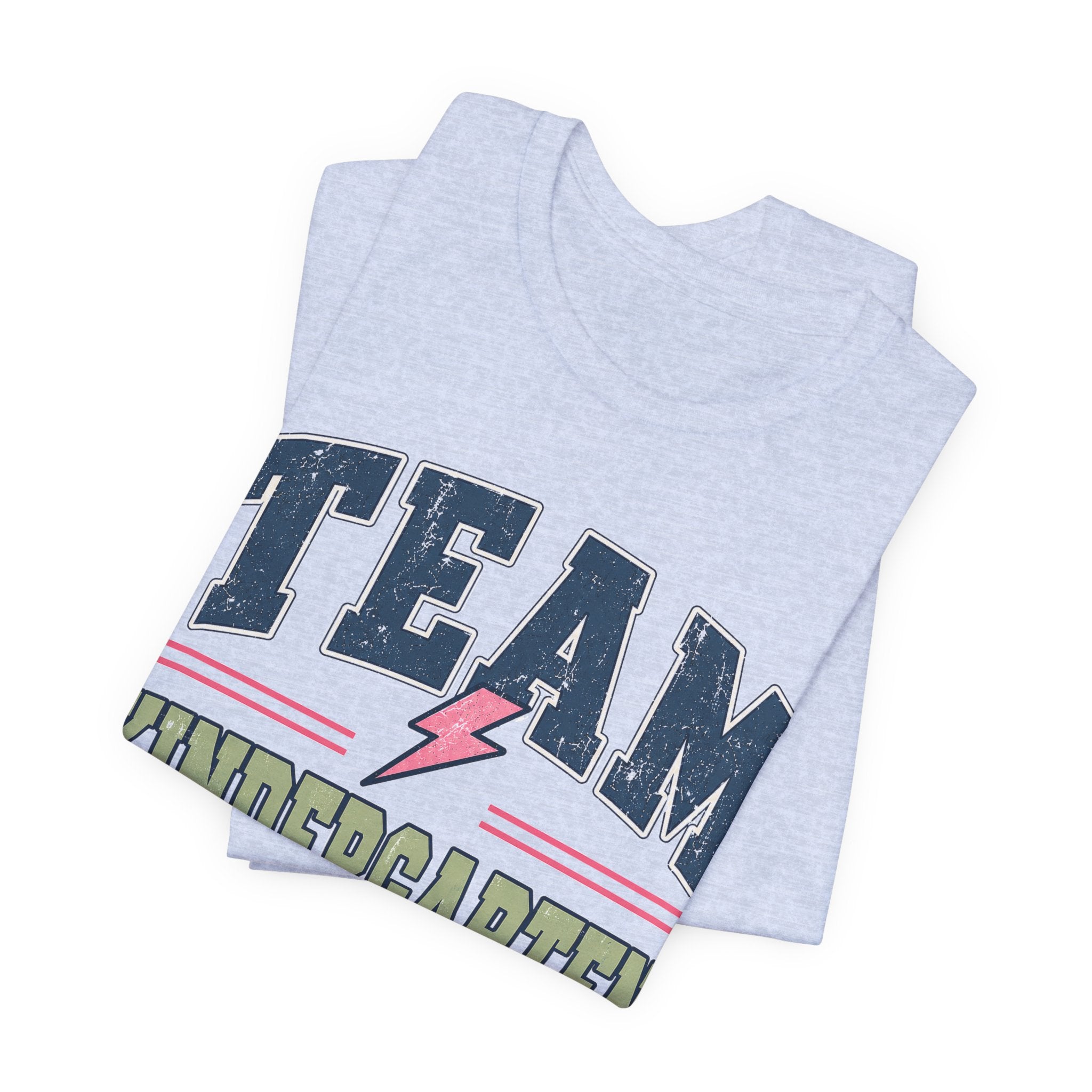 Kindergarten Varsity Teacher Shirt | Teacher Tee | Back to School Teacher Gift | Bella+Canvas 3001 Graphic T-Shirt