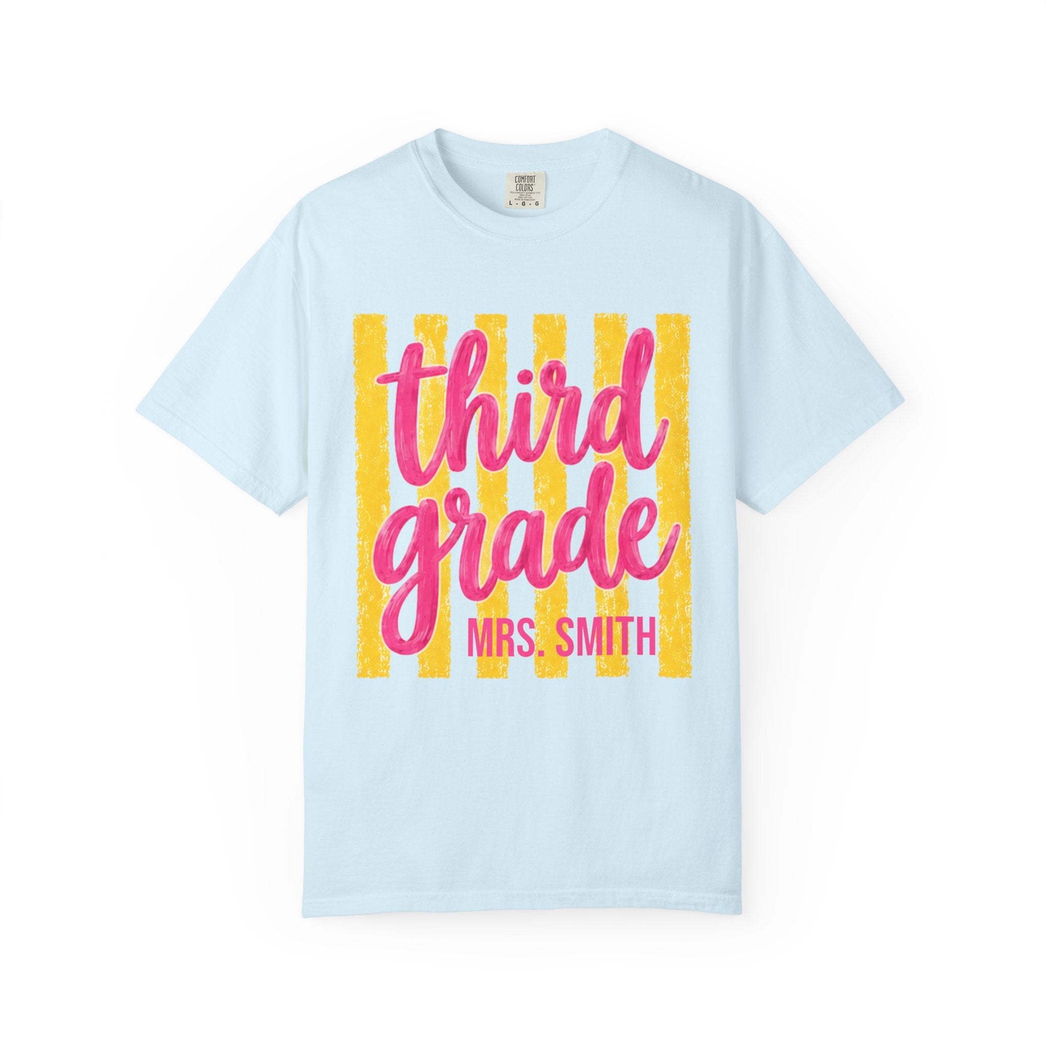 Personalized Third Grade Teacher Shirt | 3rd Grade Team Tee | Painted Script Back to School Shirt