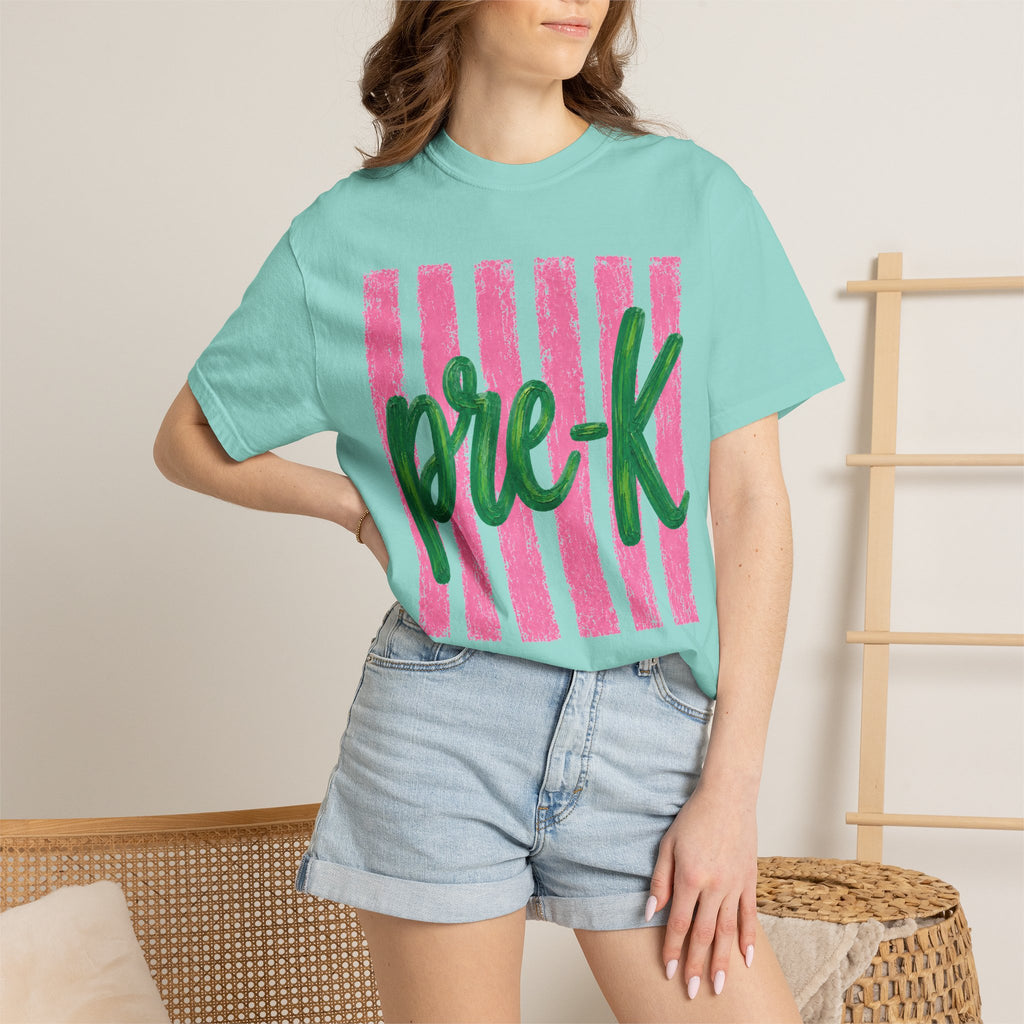 Pre-K Teacher Shirt | Pre K Grade Level Team Tee | Painted Script Back to School Shirt