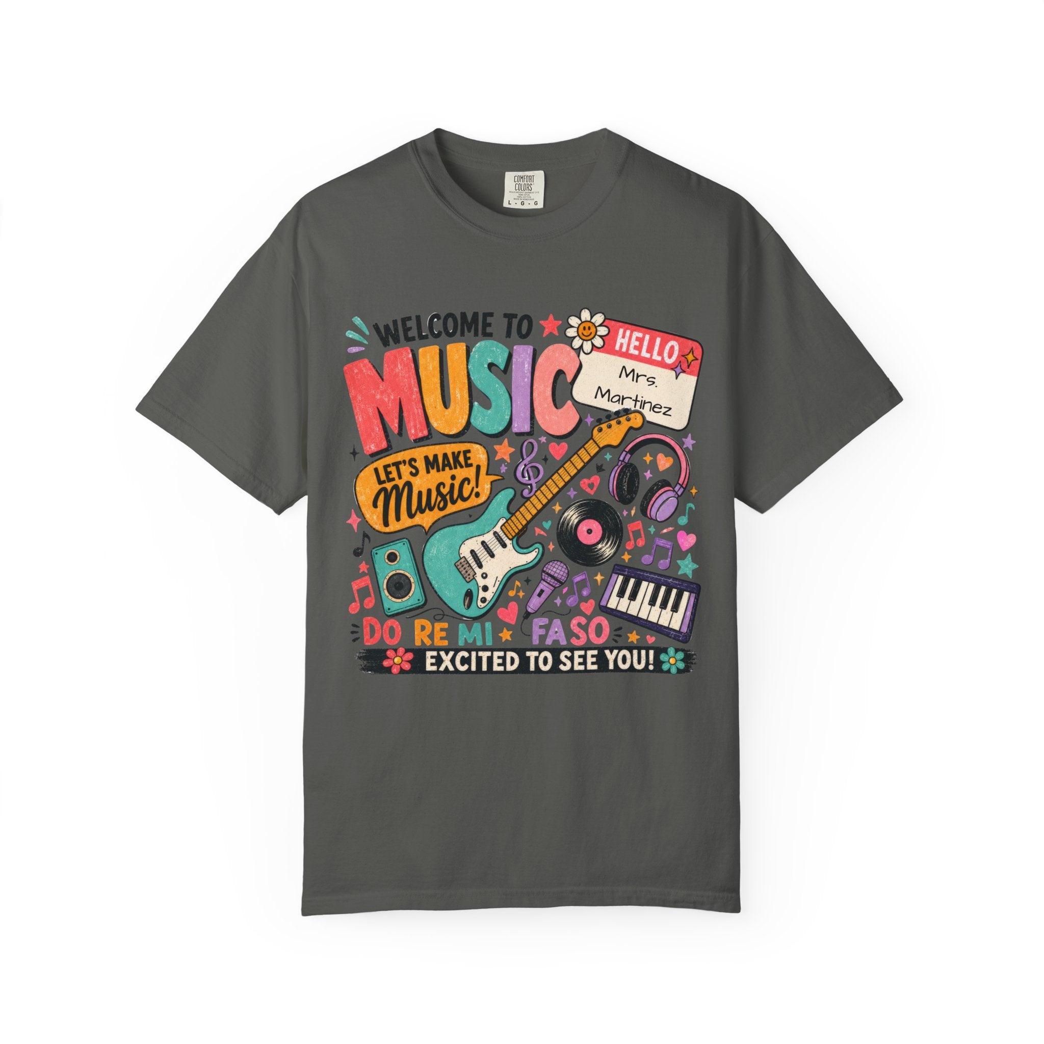 Welcome to Music Shirt | Music Teacher T-Shirt | Back to School Music Teacher Tee | Elementary Music Teacher Gift | Cute Music Classroom Graphic Tee