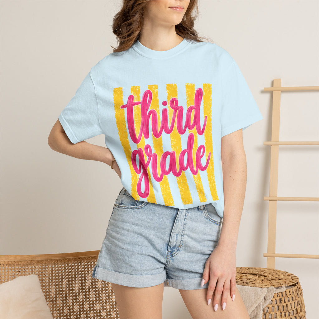 Third Grade Teacher Shirt | 3rd Grade Team Tee | Painted Script Back to School Shirt