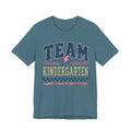 Kindergarten Varsity Teacher Shirt | Teacher Tee | Back to School Teacher Gift | Bella+Canvas 3001 Graphic T-Shirt