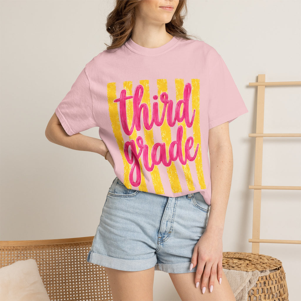 Third Grade Teacher Shirt | 3rd Grade Team Tee | Painted Script Back to School Shirt