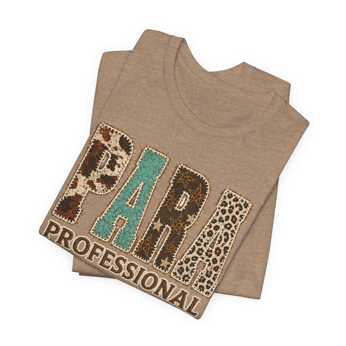 Personalized Para Professional Shirt | Custom Name Paraprofessional Tee | Faux Embroidered Appliqué Teacher Assistant Shirt |