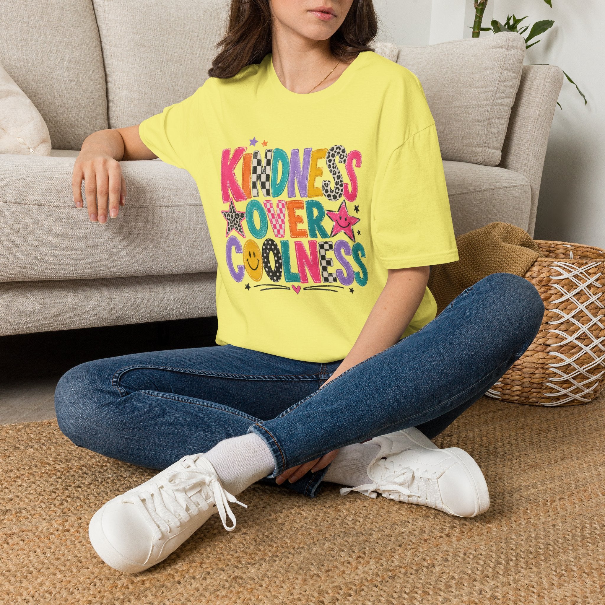 Kindness Over Coolness Teacher Shirt | Retro Back to School Tee | Positive School Shirt