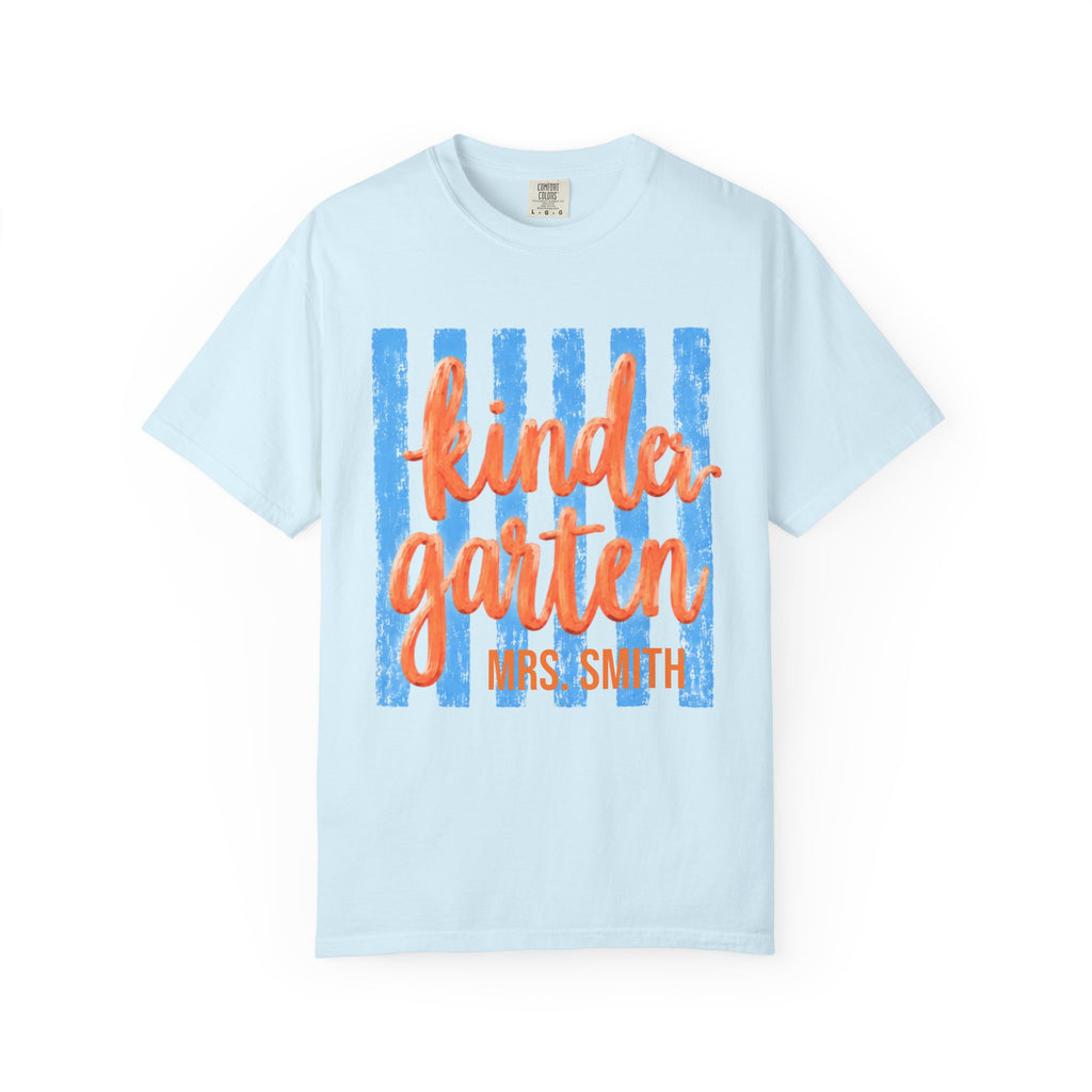 Personalized Kindergarten Teacher Shirt | Kinder Grade Level Team Tee | Painted Script Back to School Shirt