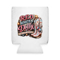 Red White and Dolly! Can Cooler Sleeve