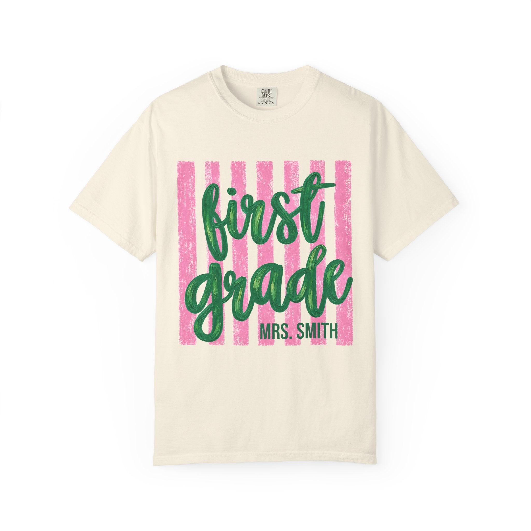 Personalized First Grade Teacher Shirt | 1st Grade Team Tee | Painted Script Back to School Shirt