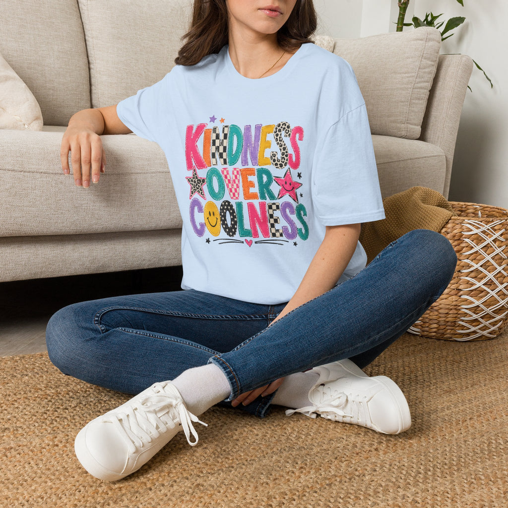 Kindness Over Coolness Teacher Shirt | Retro Back to School Tee | Positive School Shirt
