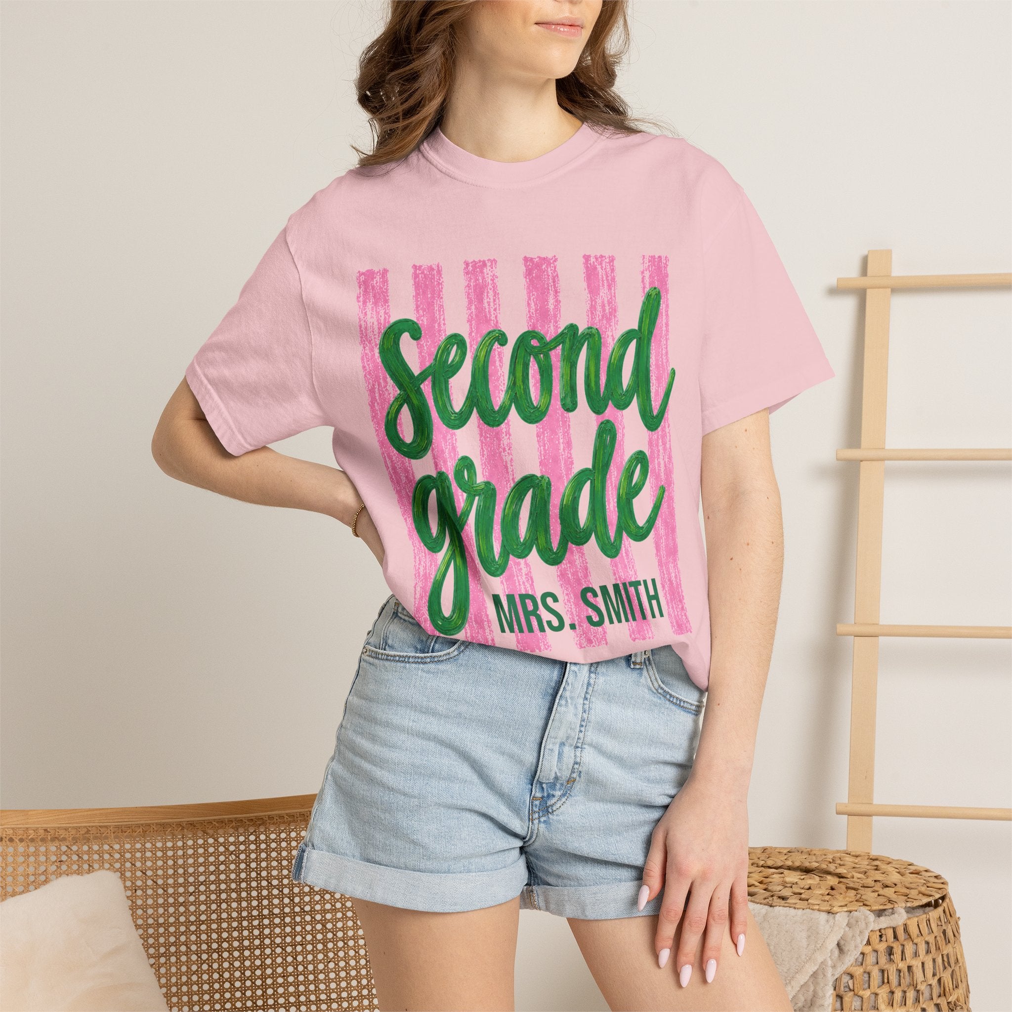 Personalized Second Grade Teacher Shirt | 2nd Grade Team Tee | Painted Script Back to School Shirt