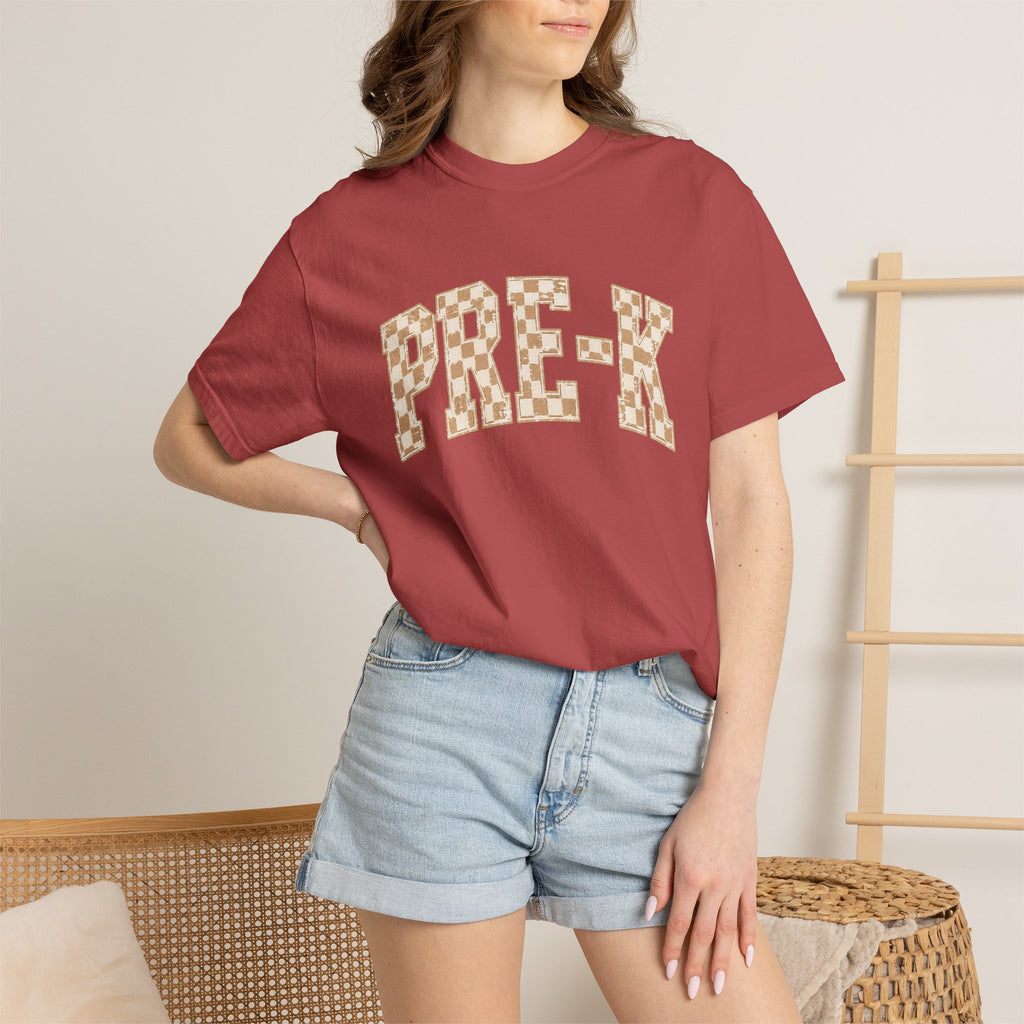 Pre-K Teacher Shirt | Retro Leopard Teacher Tee