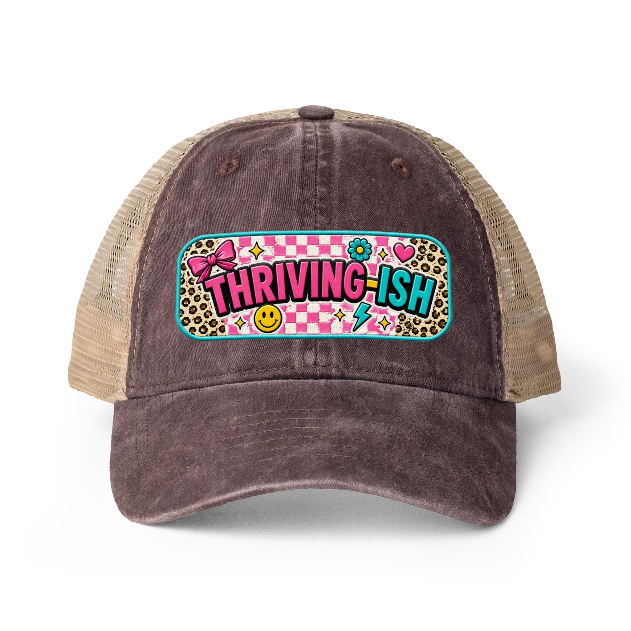 Mentally at the Pool Patch Trucker Hat | Summer Poolside Graphic
