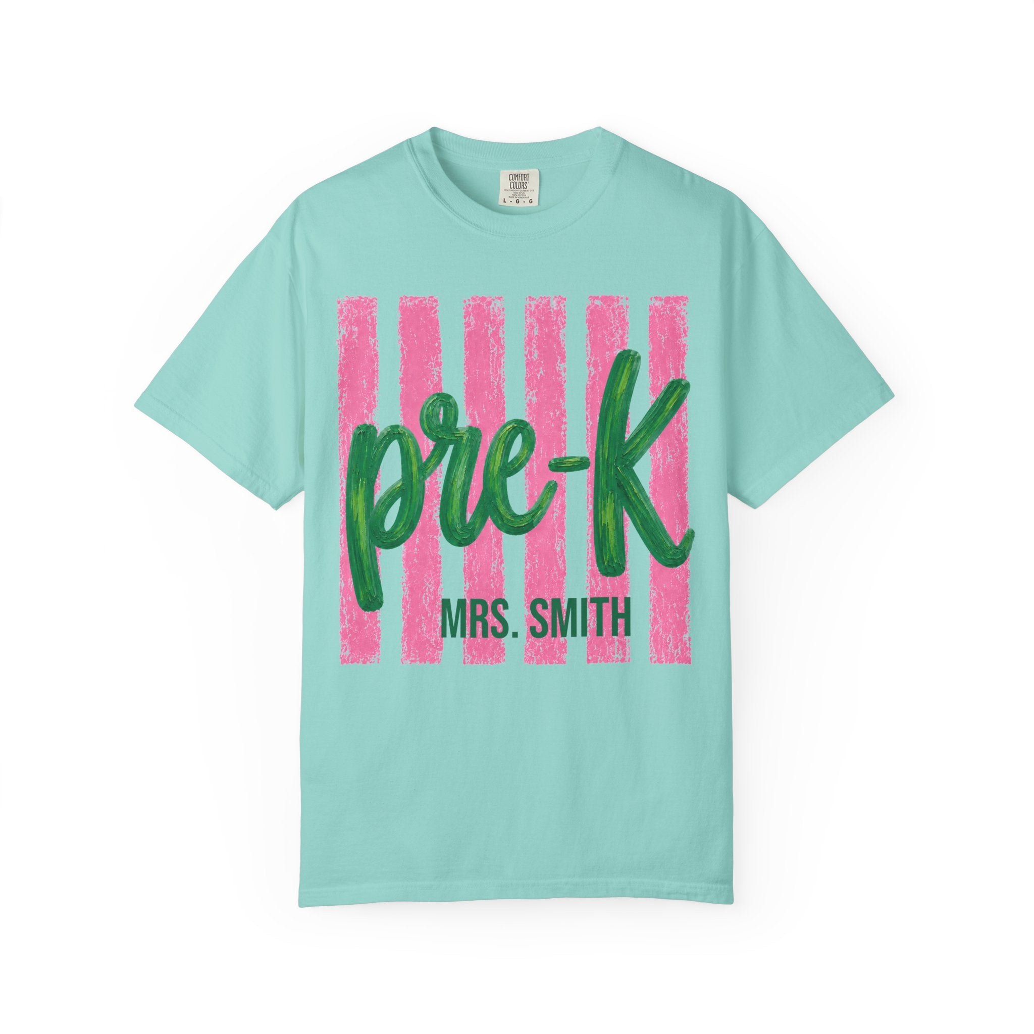 Personalized Pre-K Teacher Shirt | Pre K Grade Level Team Tee | Painted Script Back to School Shirt