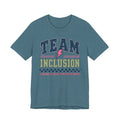 Team Inclusion SPED Varsity Teacher Shirt | Custom Teacher Tee | Back to School Teacher Gift | Bella+Canvas 3001 Graphic T-Shirt