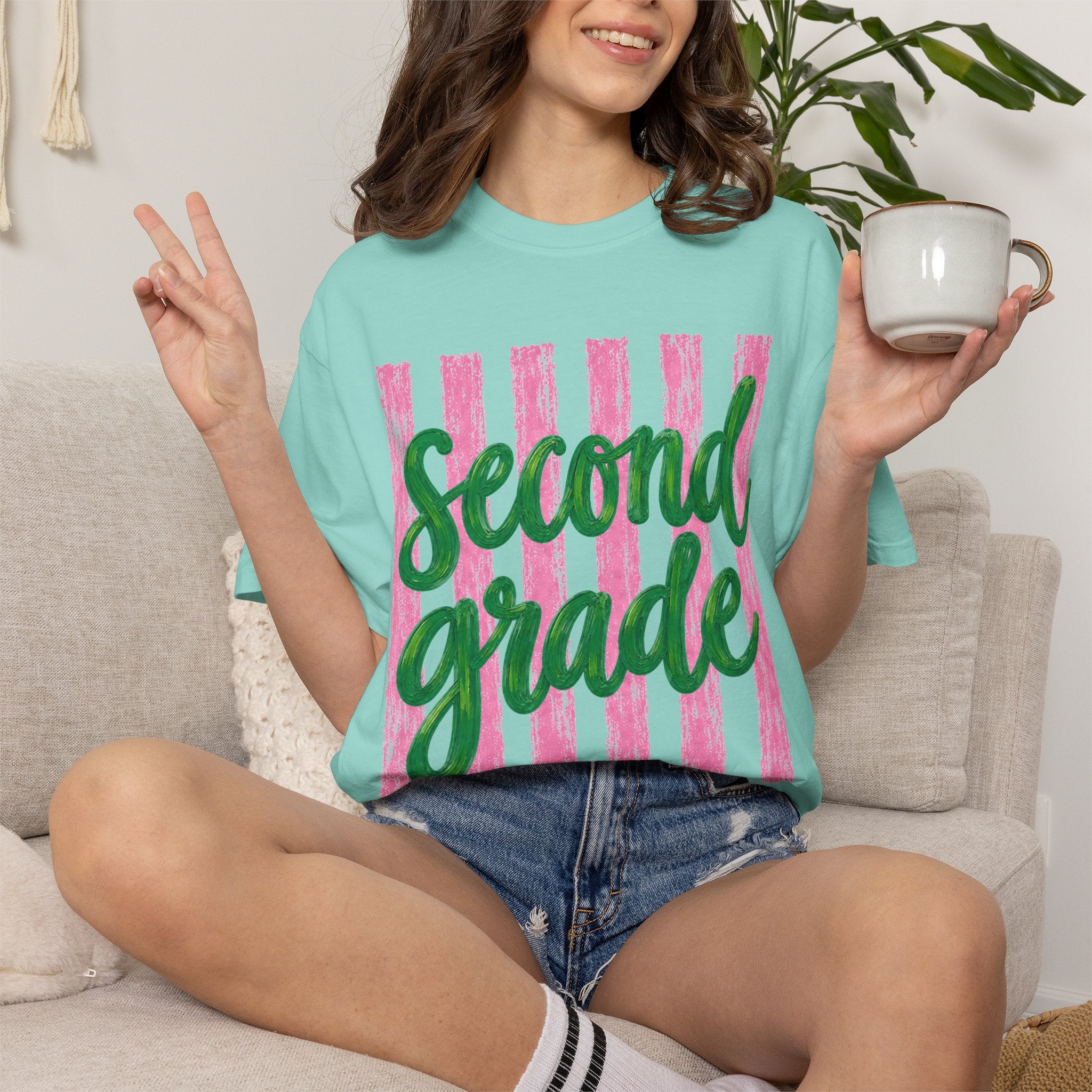 Second Grade Teacher Shirt | 2nd Grade Team Tee | Painted Script Back to School Shirt