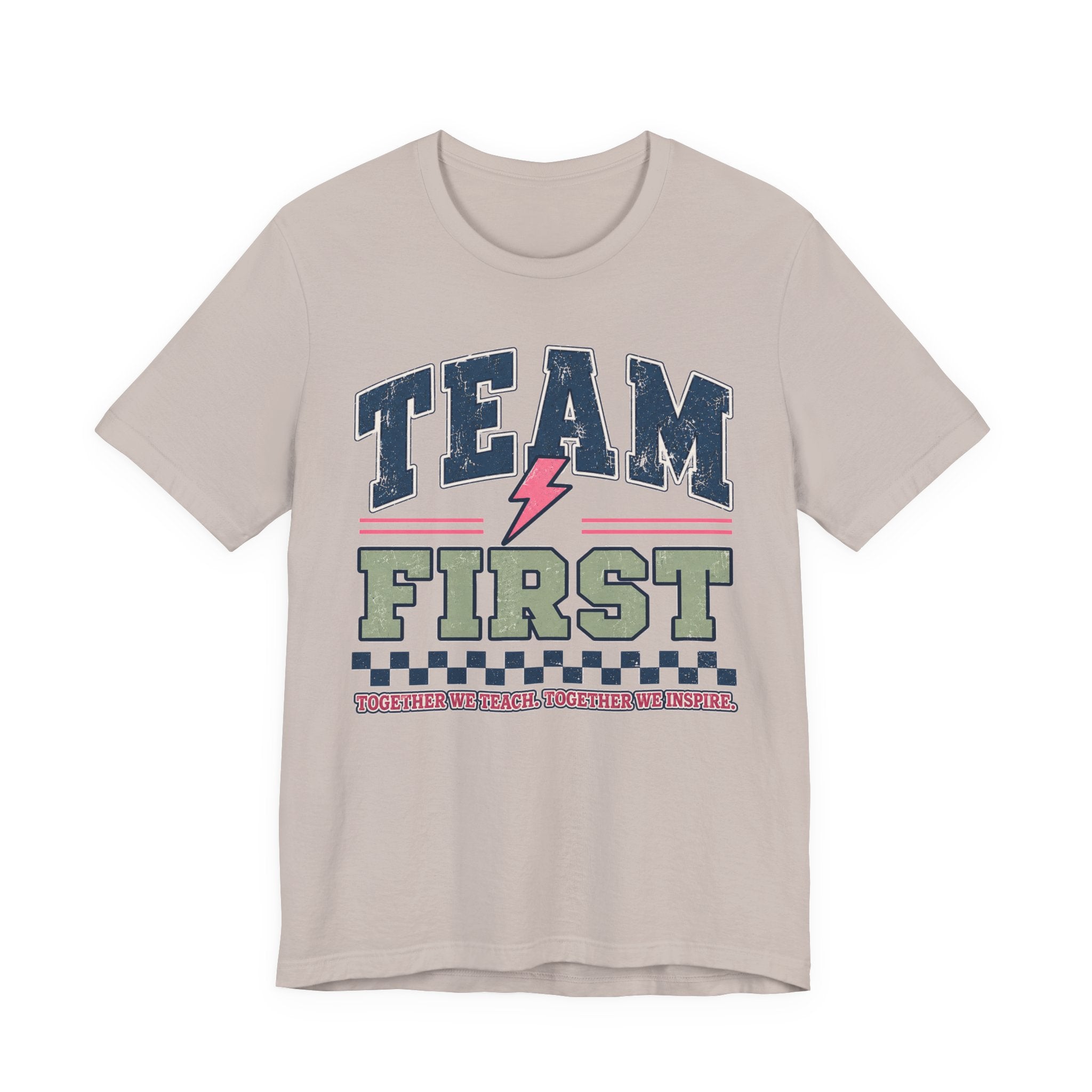 First Grade Varsity Teacher Shirt | Custom Teacher Tee | Back to School Teacher Gift | Bella+Canvas 3001 Graphic T-Shirt