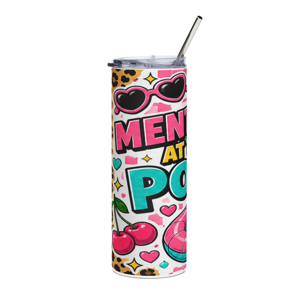 Mentally At the Pool Stainless Steel Tumbler, 20oz