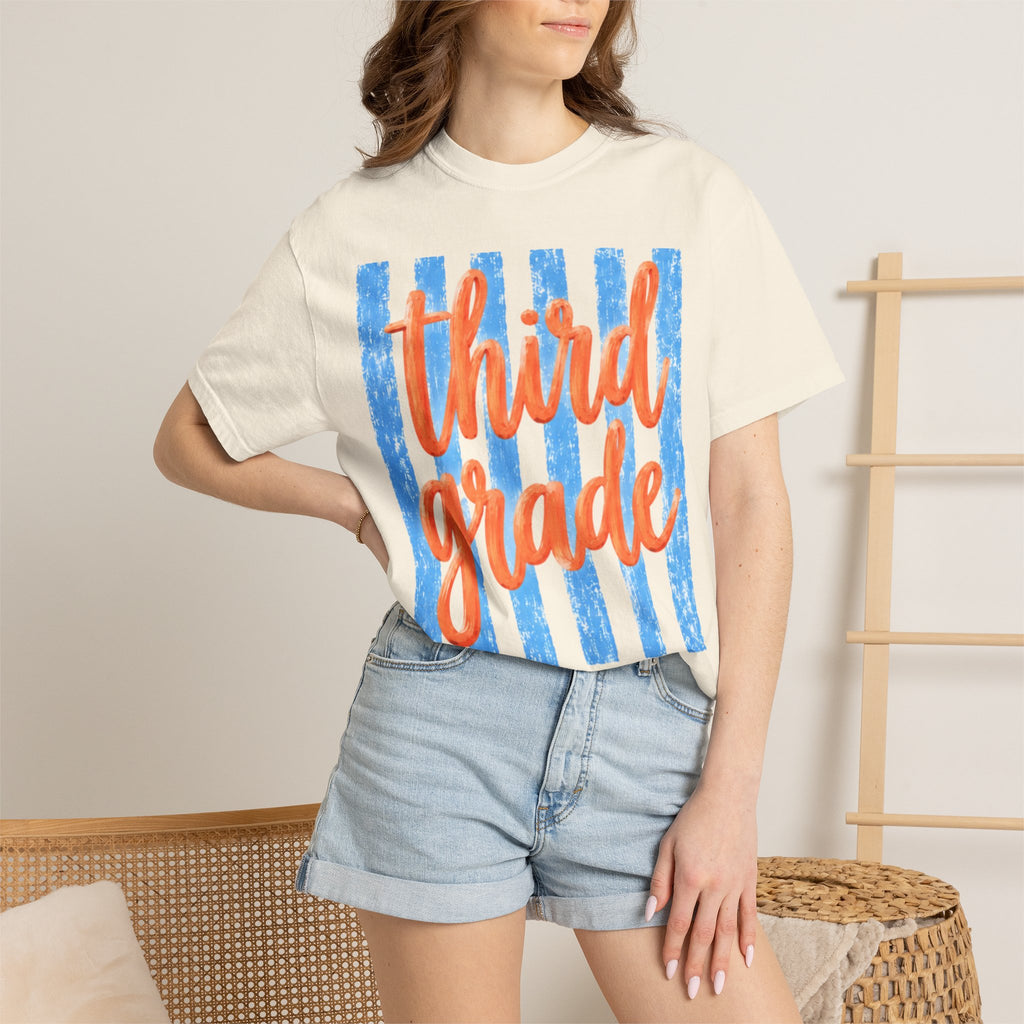 Third Grade Teacher Shirt | 3rd Grade Team Tee | Painted Script Back to School Shirt