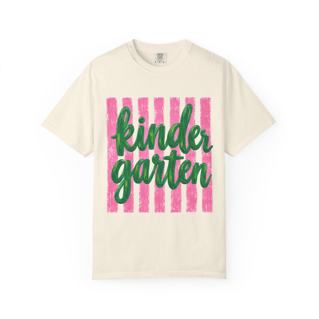 Kindergarten Teacher Shirt | Kinder Grade Level Team Tee | Painted Script Back to School Shirt