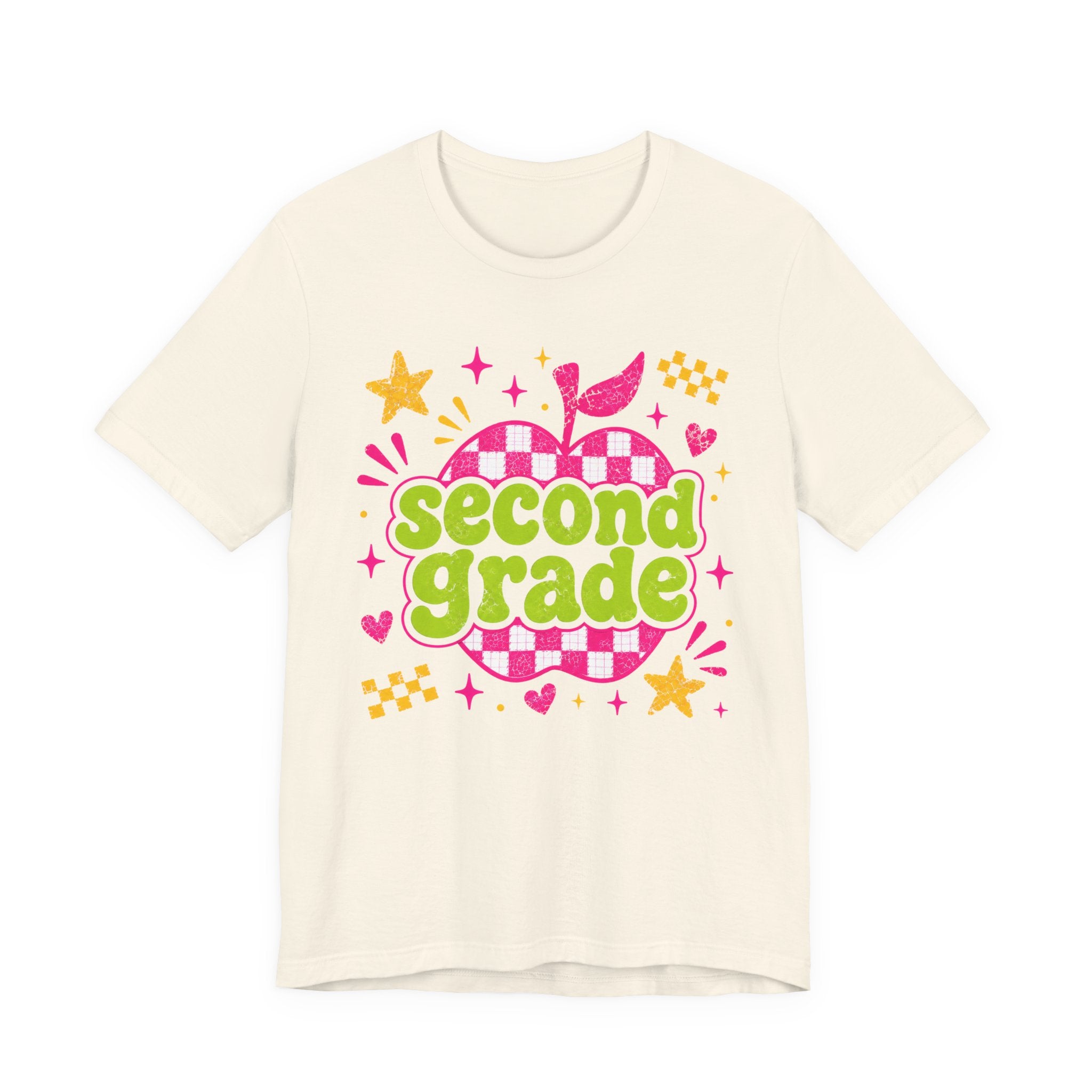 Second Grade eacher Shirt | Custom Teacher Tee | Back to School Teacher Gift | Bella+Canvas 3001 Graphic T-Shirt