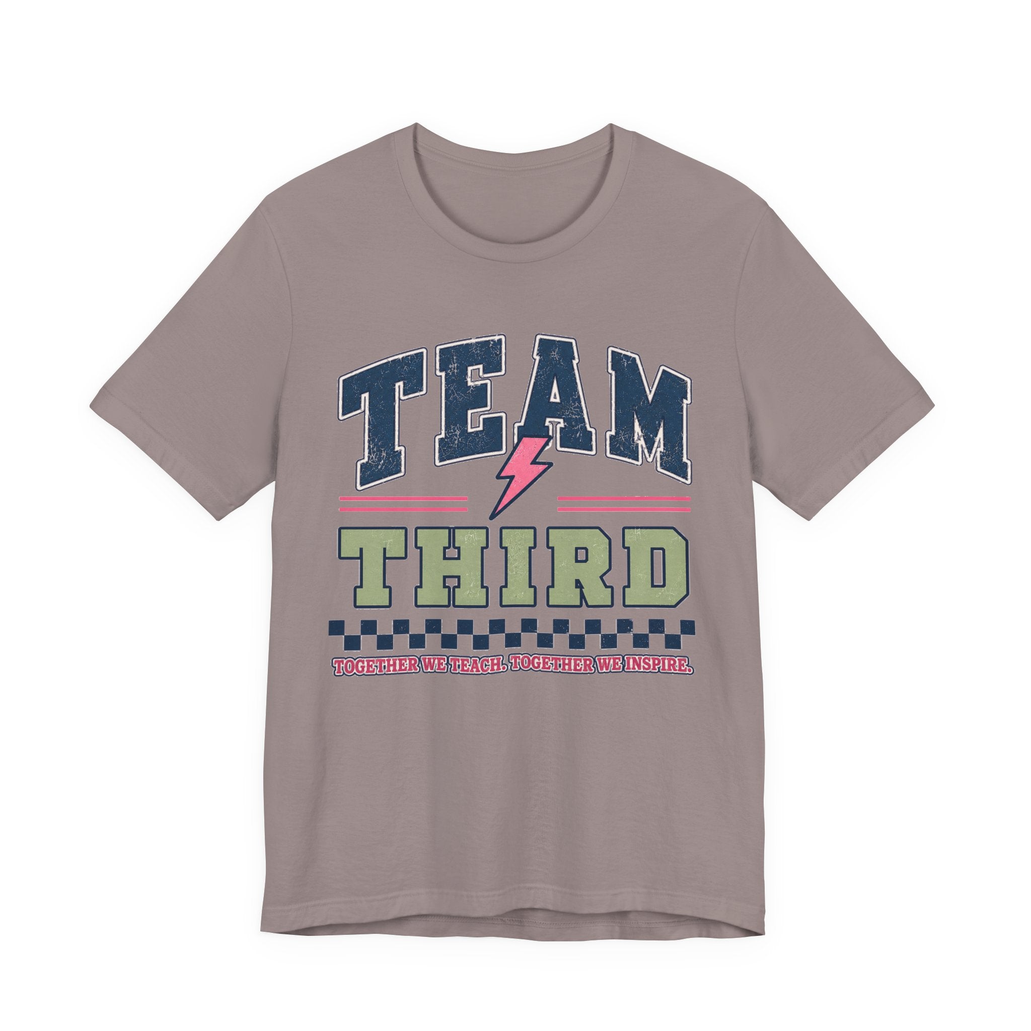 Third Grade Varsity Teacher Shirt | Custom Teacher Tee | Back to School Teacher Gift | Bella+Canvas 3001 Graphic T-Shirt
