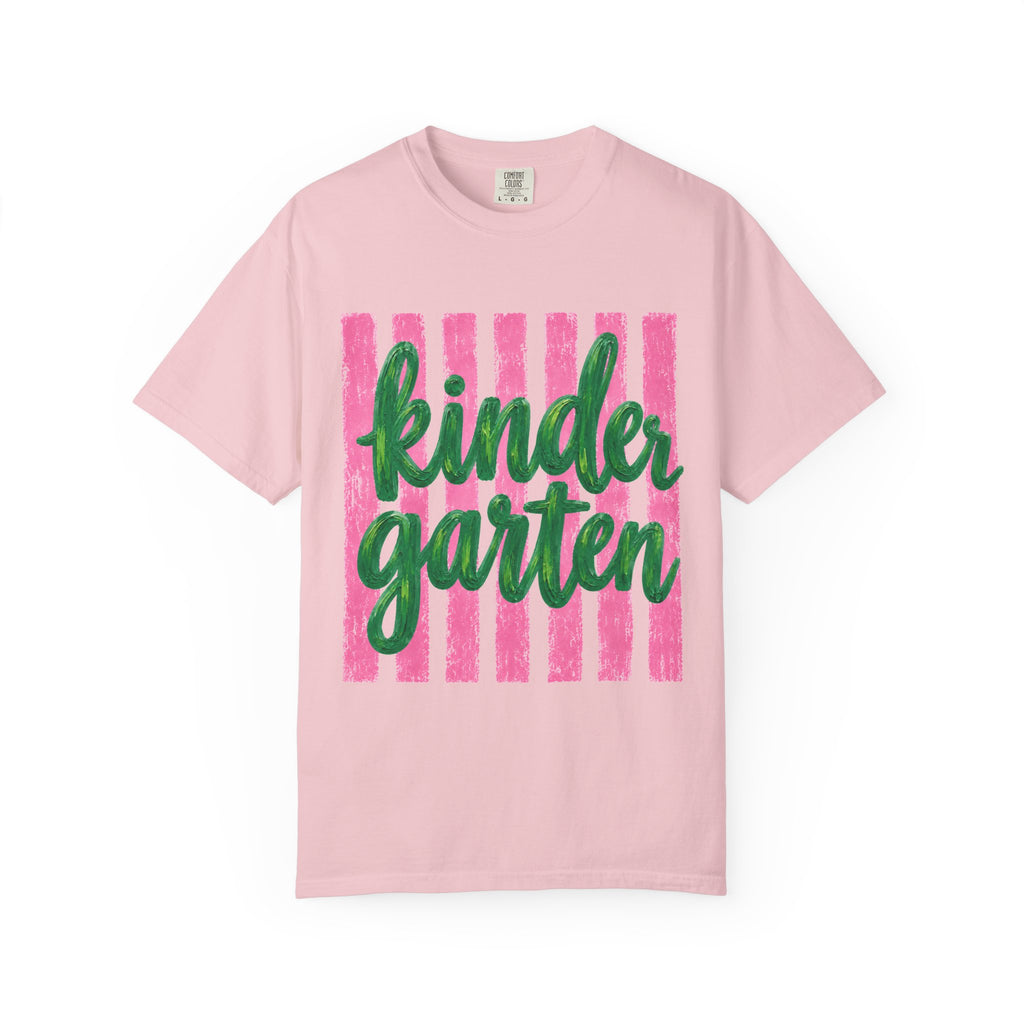 Kindergarten Teacher Shirt | Kinder Grade Level Team Tee | Painted Script Back to School Shirt