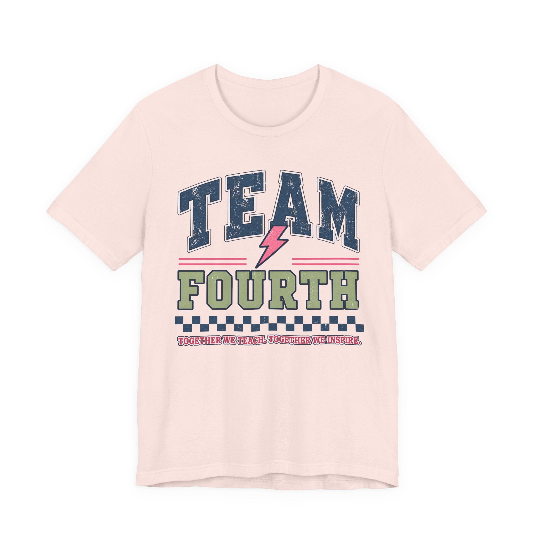 Fourth Grade Varsity Teacher Shirt | Custom Teacher Tee | Back to School Teacher Gift | Bella+Canvas 3001 Graphic T-Shirt