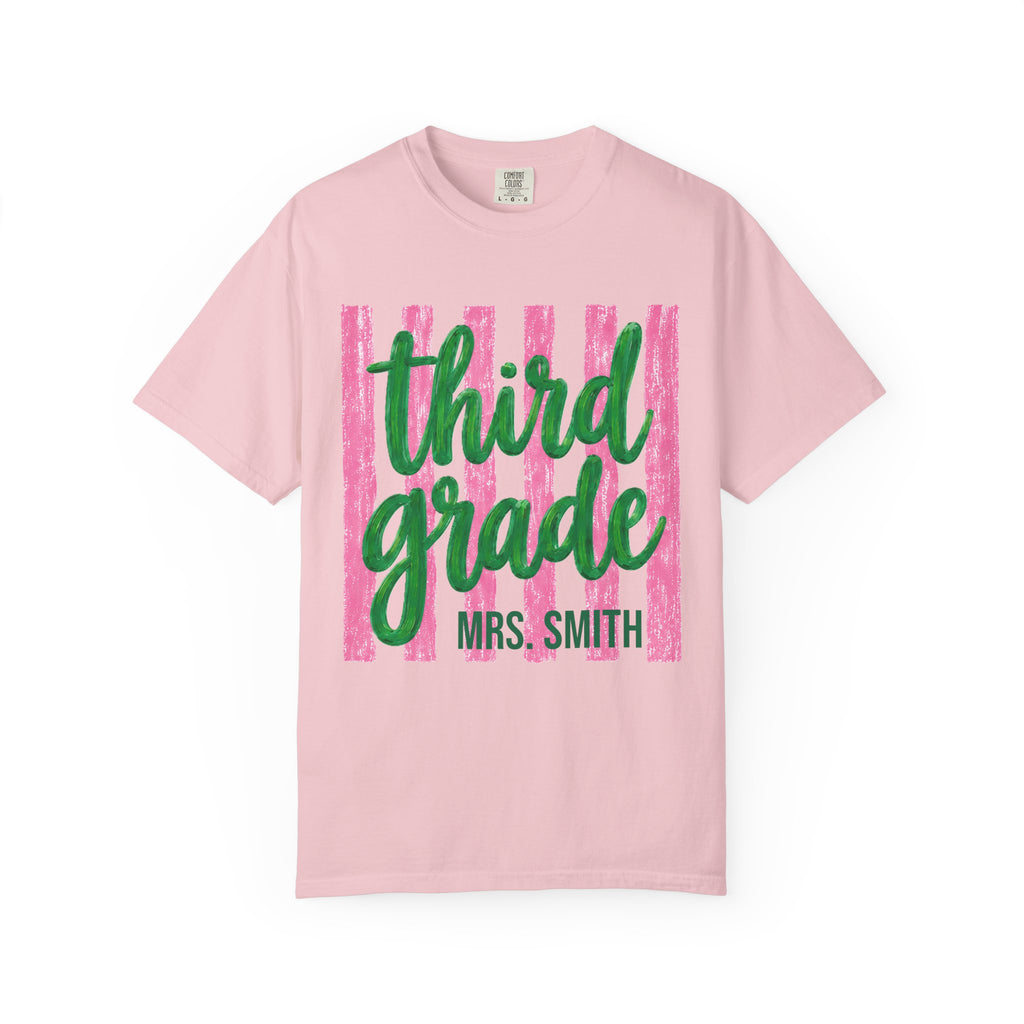 Personalized Third Grade Teacher Shirt | 3rd Grade Team Tee | Painted Script Back to School Shirt