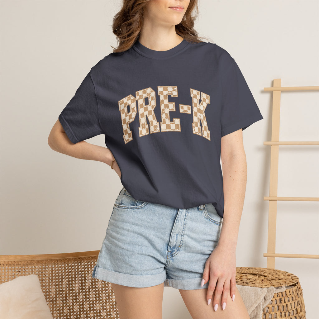 Pre-K Teacher Shirt | Retro Leopard Teacher Tee