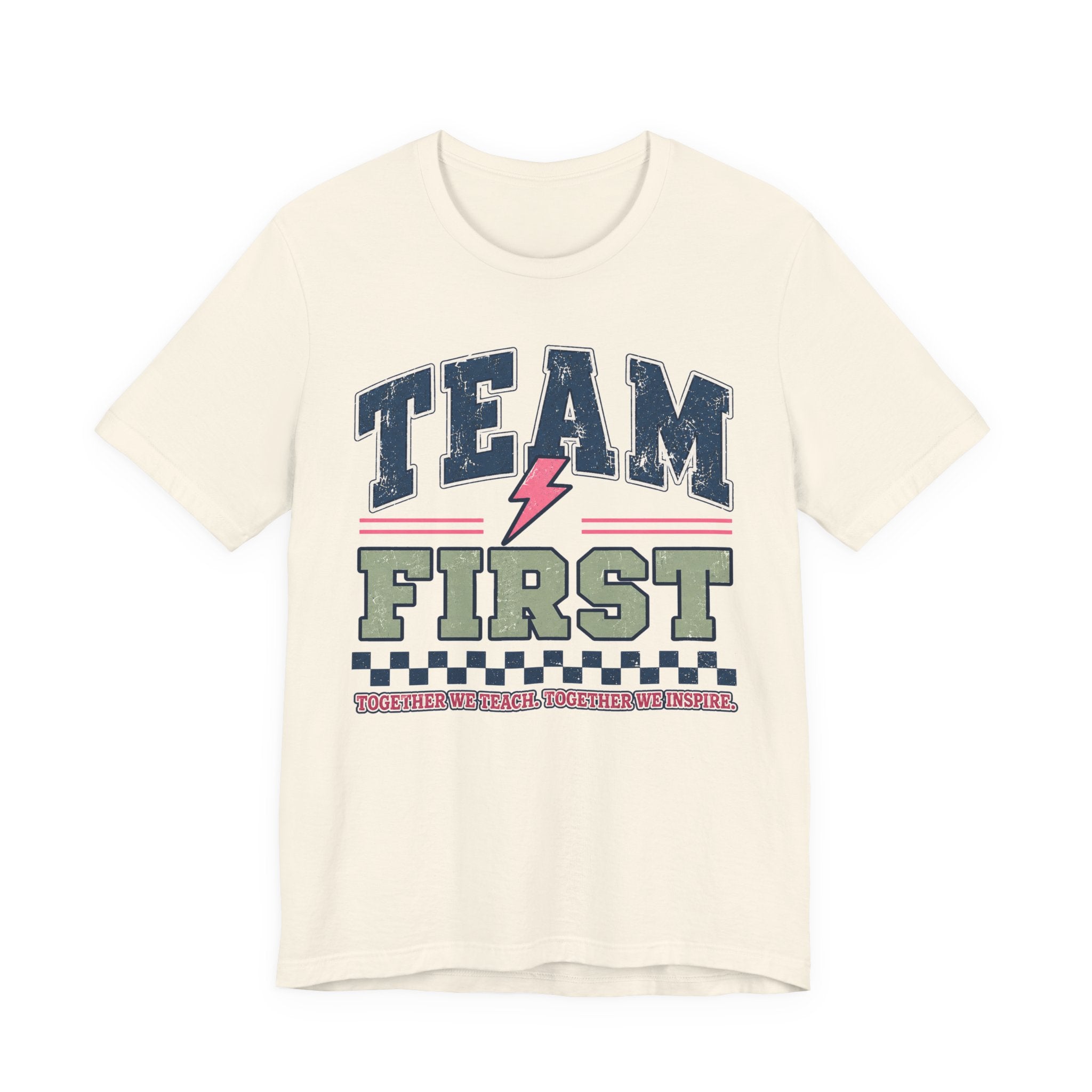 First Grade Varsity Teacher Shirt | Custom Teacher Tee | Back to School Teacher Gift | Bella+Canvas 3001 Graphic T-Shirt