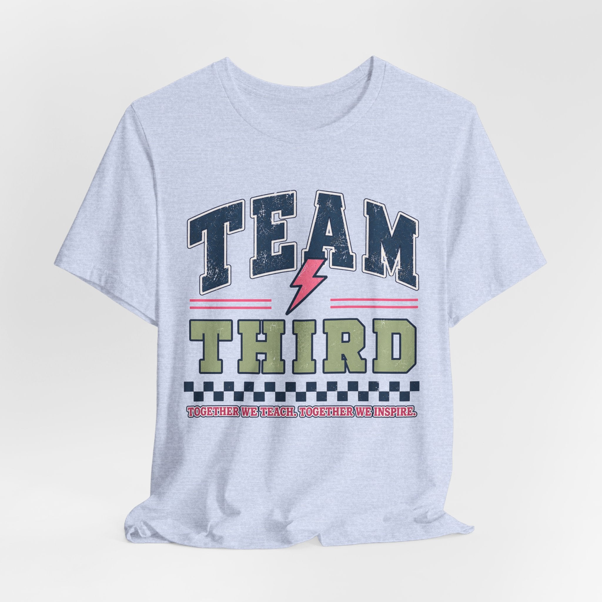 Third Grade Varsity Teacher Shirt | Custom Teacher Tee | Back to School Teacher Gift | Bella+Canvas 3001 Graphic T-Shirt