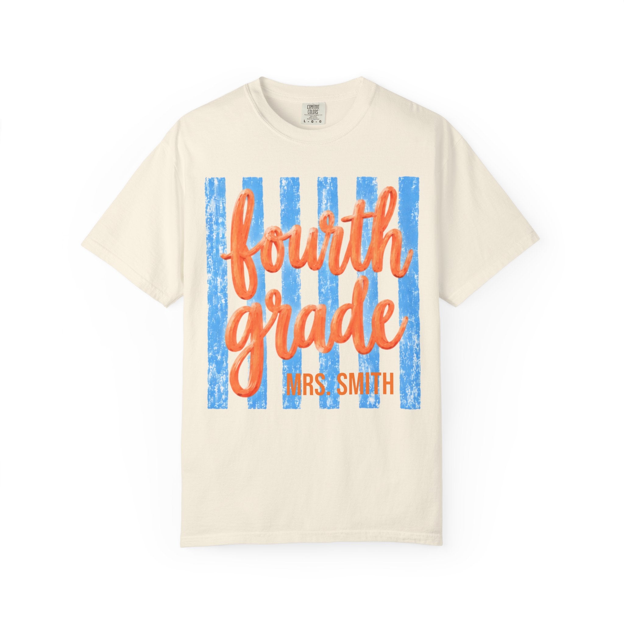 Personalized Fourth Grade Teacher Shirt | 4th Grade Team Tee | Painted Script Back to School Shirt