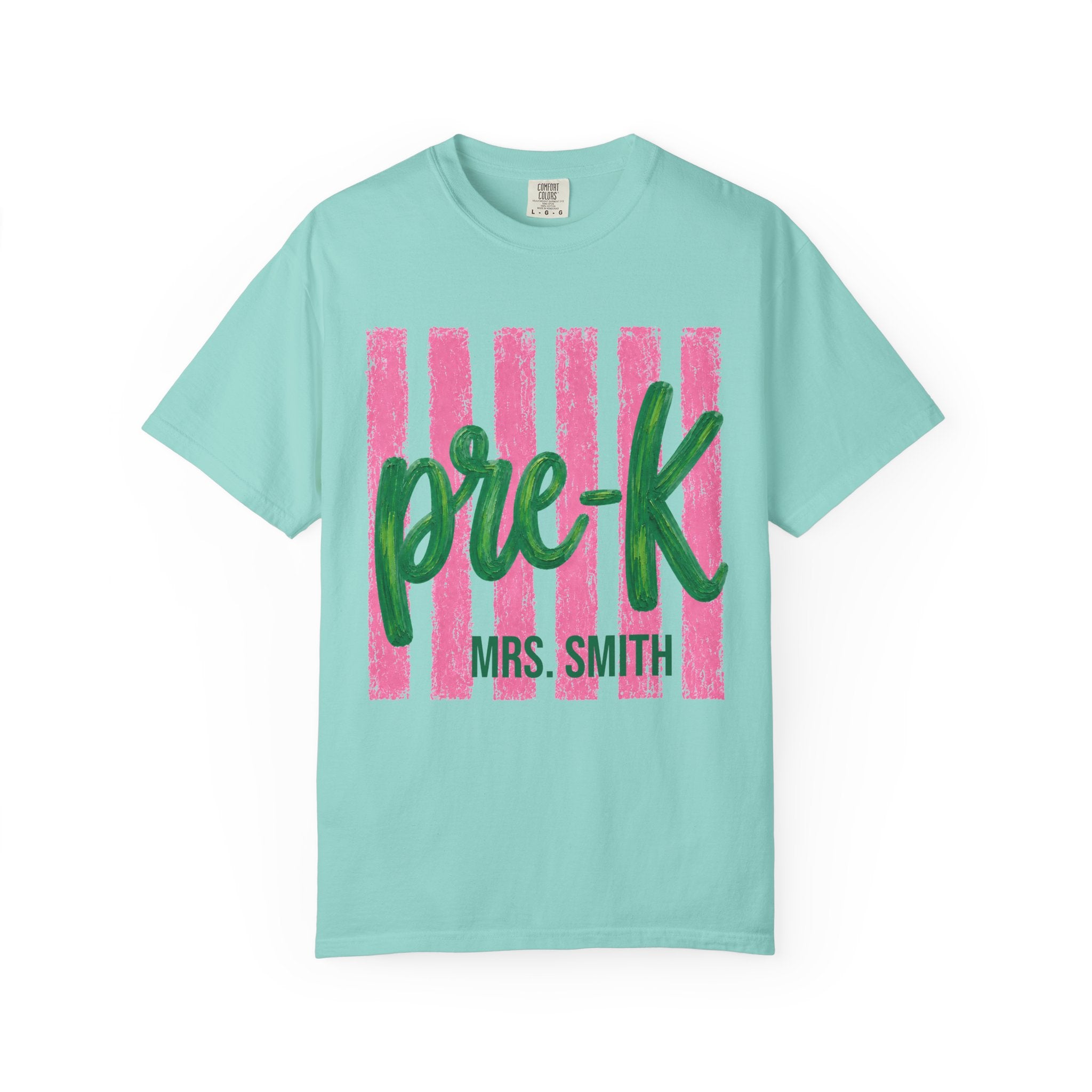 Personalized Pre-K Teacher Shirt | Pre K Grade Level Team Tee | Painted Script Back to School Shirt