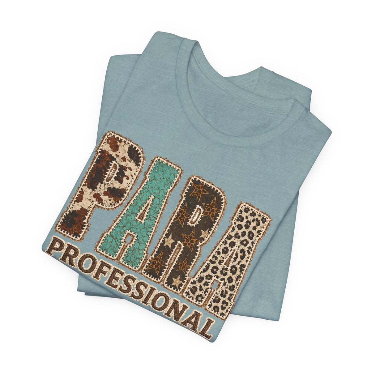 Personalized Para Professional Shirt | Custom Name Paraprofessional Tee | Faux Embroidered Appliqué Teacher Assistant Shirt |