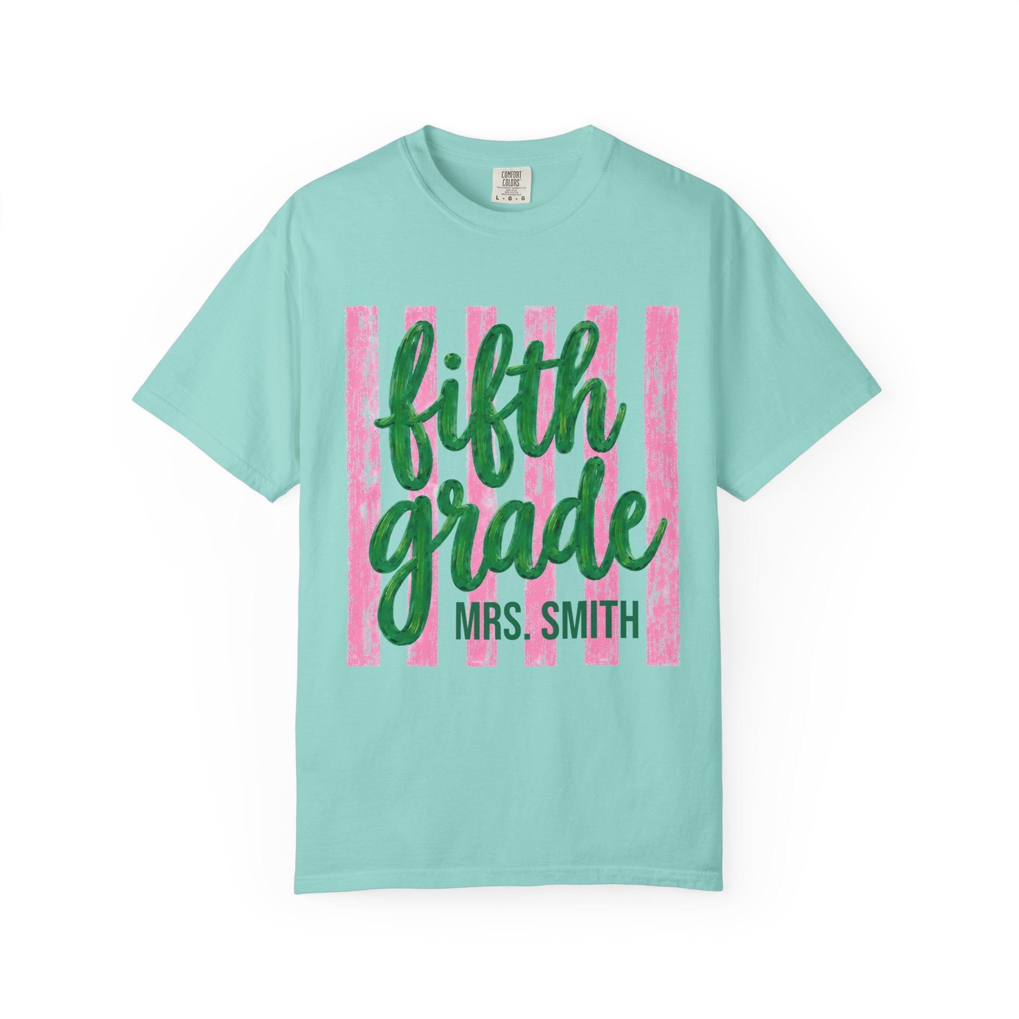 Personalized Fifth Grade Teacher Shirt | 5th Grade Team Tee | Painted Script Back to School Shirt