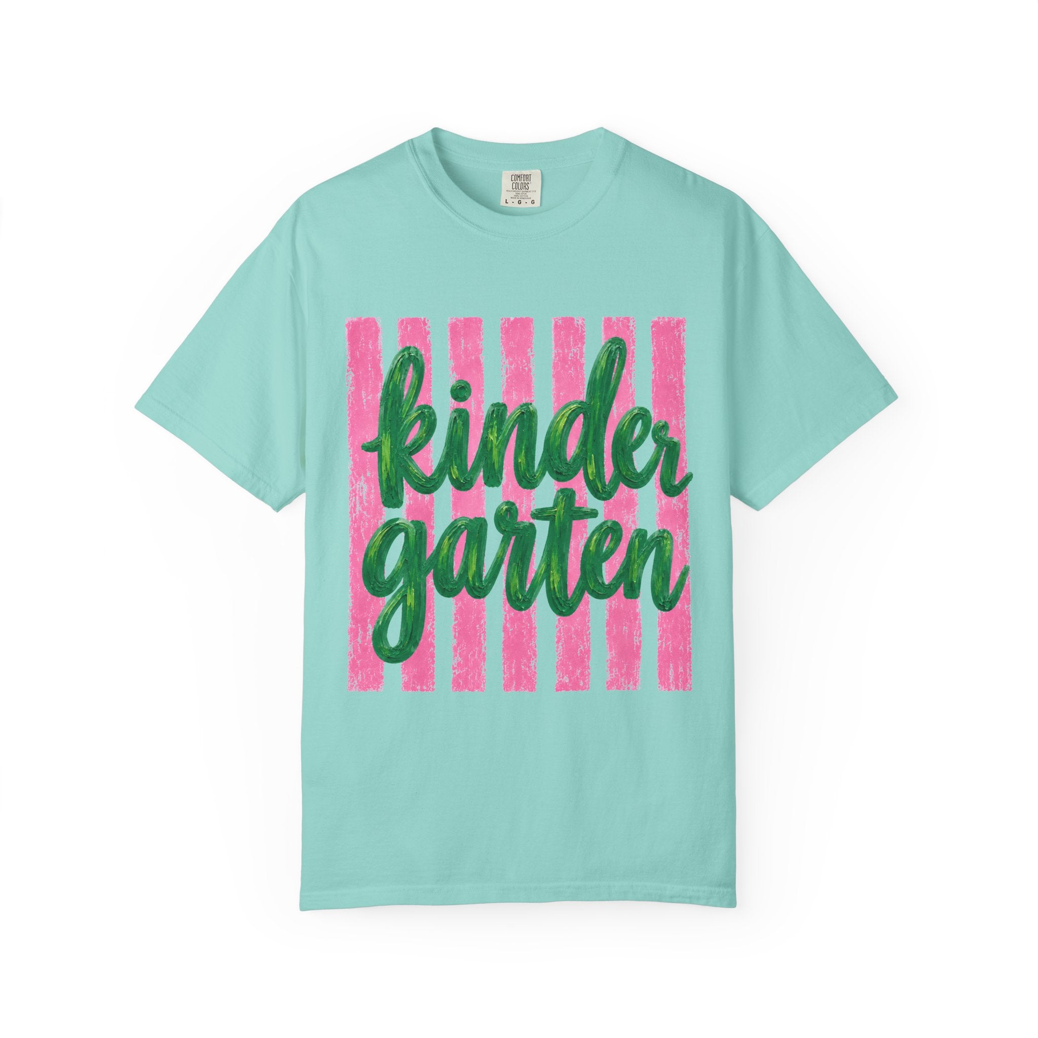 Kindergarten Teacher Shirt | Kinder Grade Level Team Tee | Painted Script Back to School Shirt