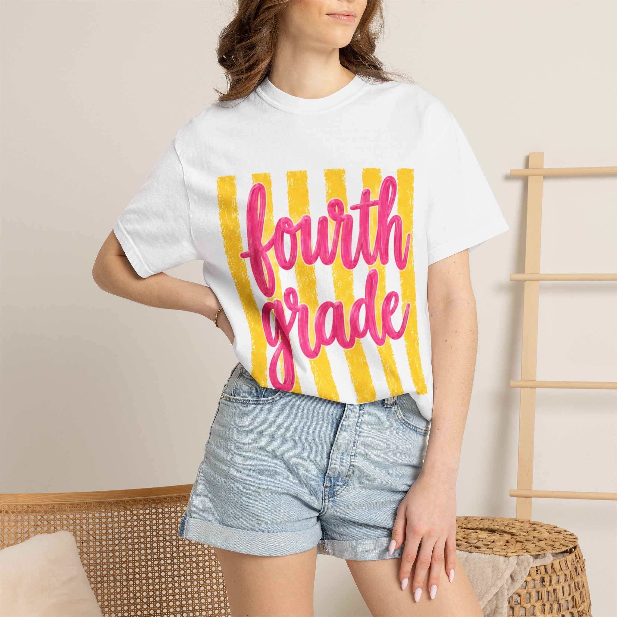 Fourth Grade Teacher Shirt | 4th Grade Team Tee | Painted Script Back to School Shirt