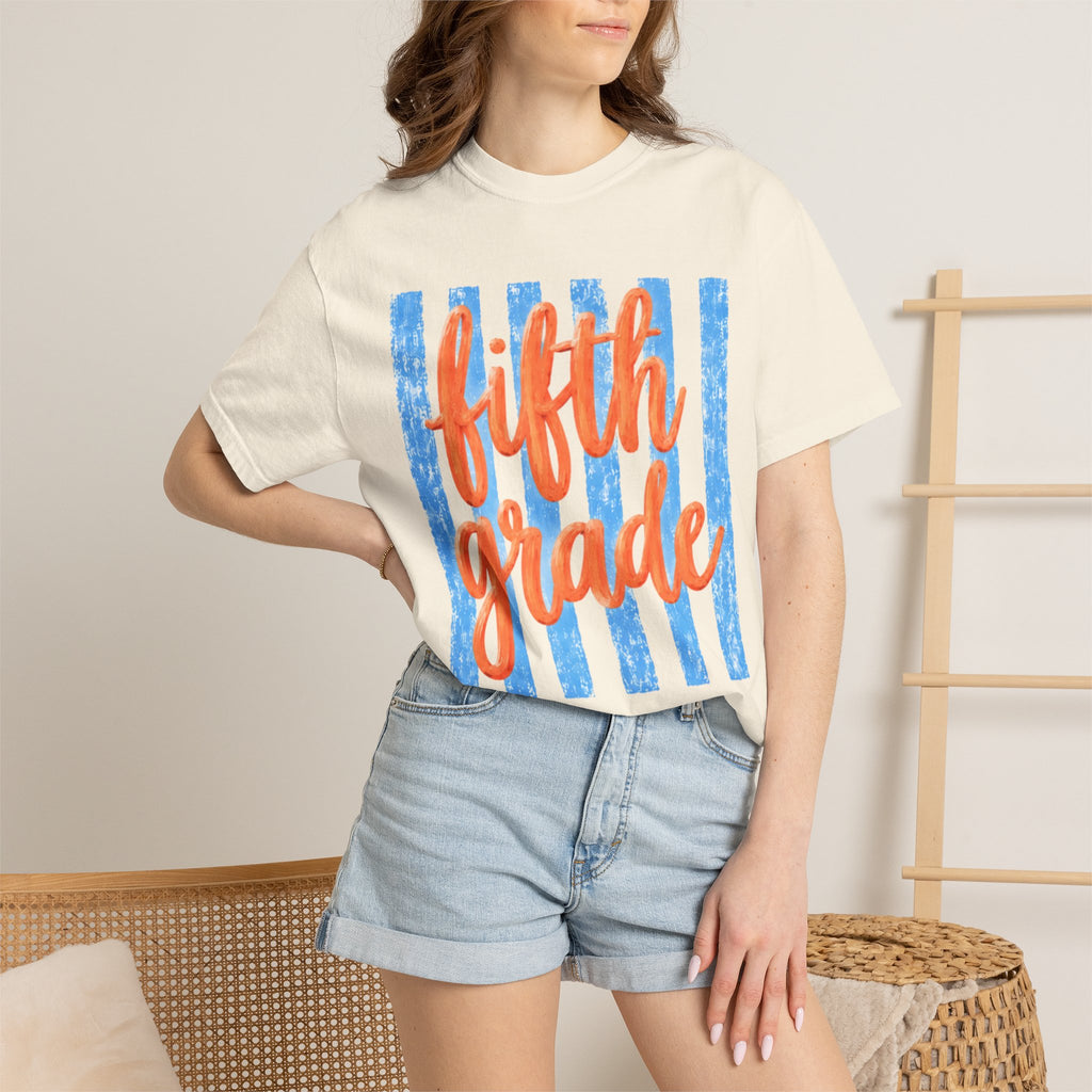 Fifth Grade Teacher Shirt | 5th Grade Team Tee | Painted Script Back to School Shirt