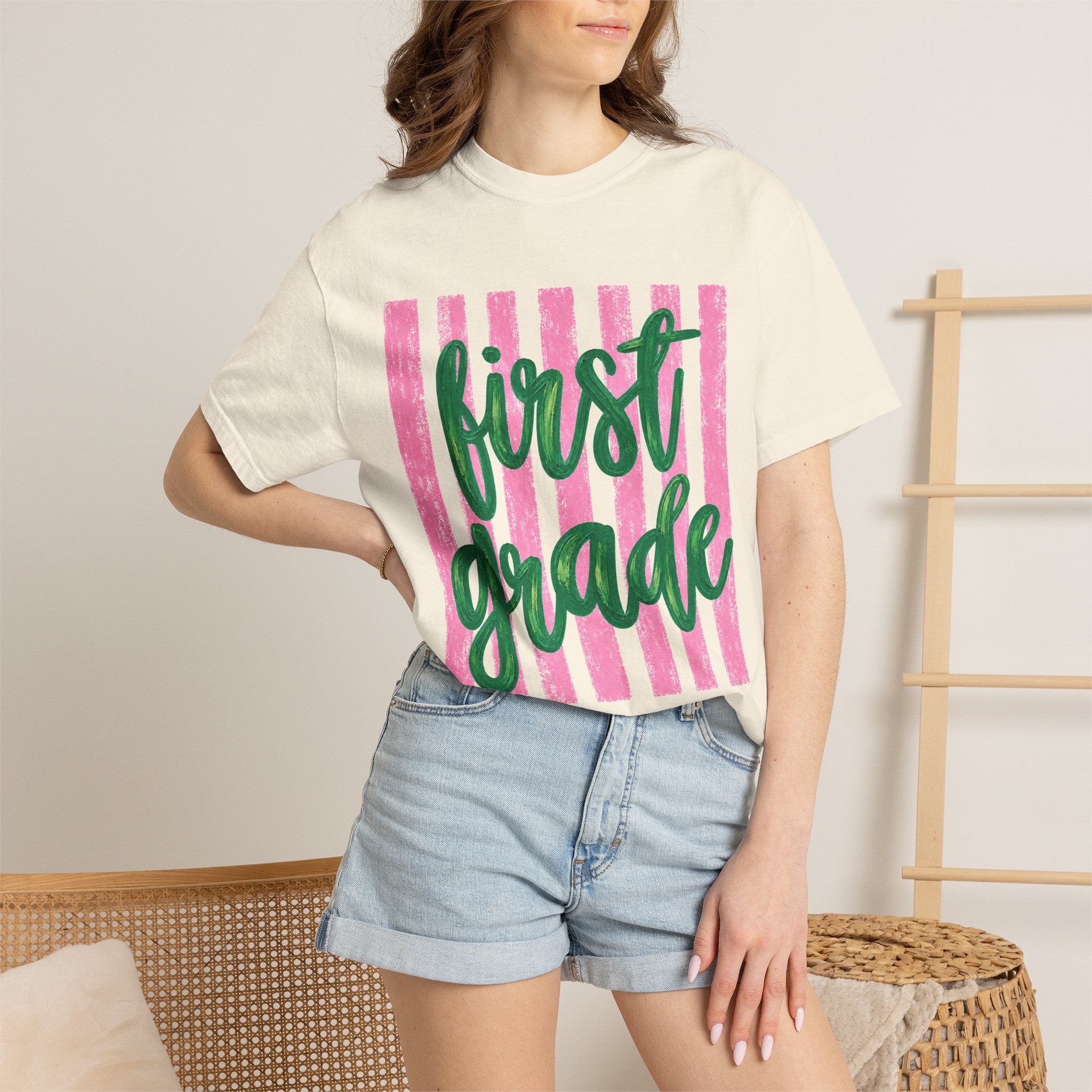 First Grade Teacher Shirt | 1st Grade Team Tee | Painted Script Back to School Shirt