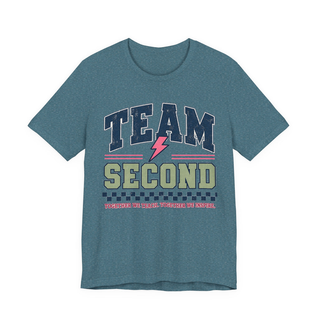 Second Varsity Teacher Shirt | Custom Teacher Tee | Back to School Teacher Gift | Bella+Canvas 3001 Graphic T-Shirt