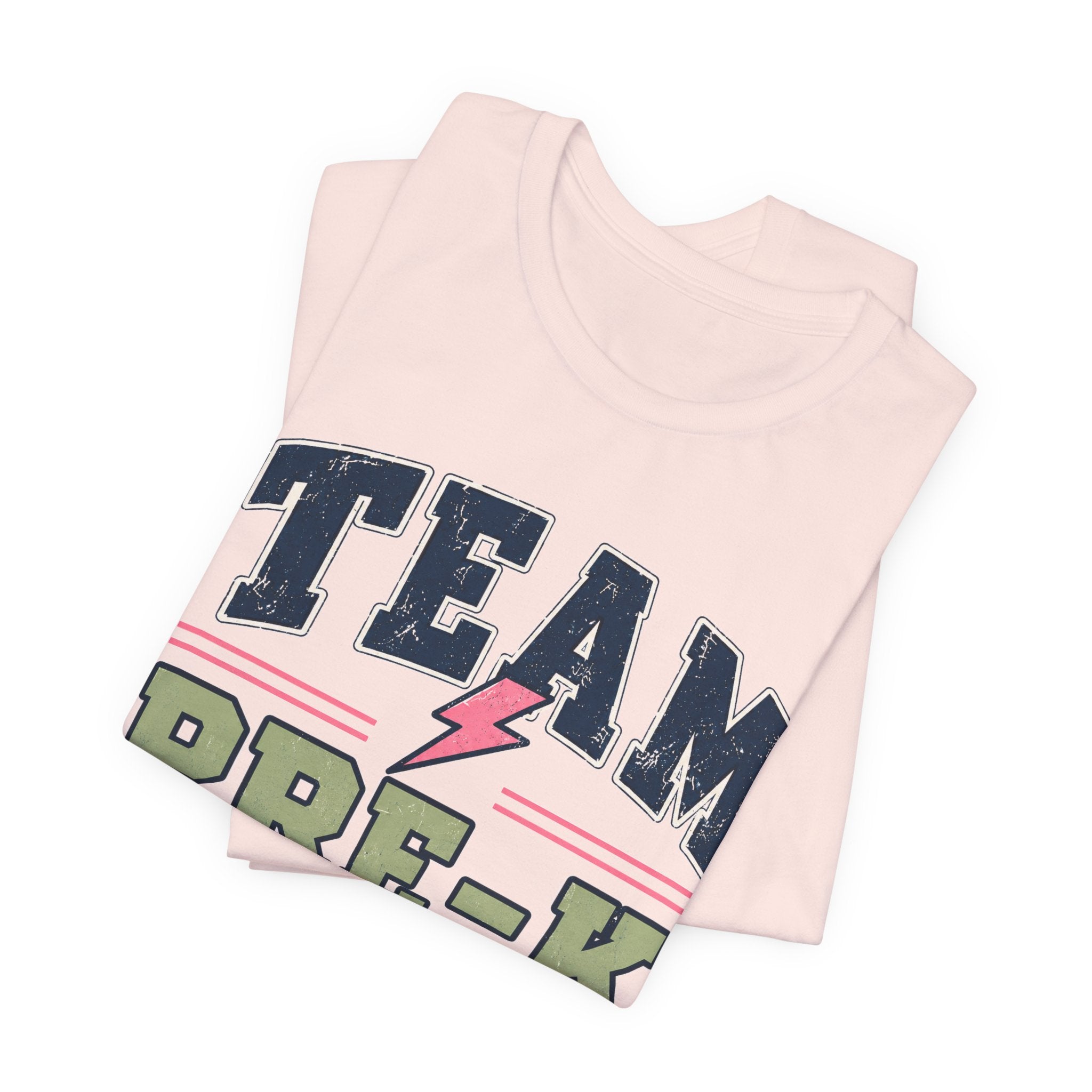 Pre-K Varsity Teacher Shirt | Custom Teacher Tee | Back to School Teacher Gift | Bella+Canvas 3001 Graphic T-Shirt