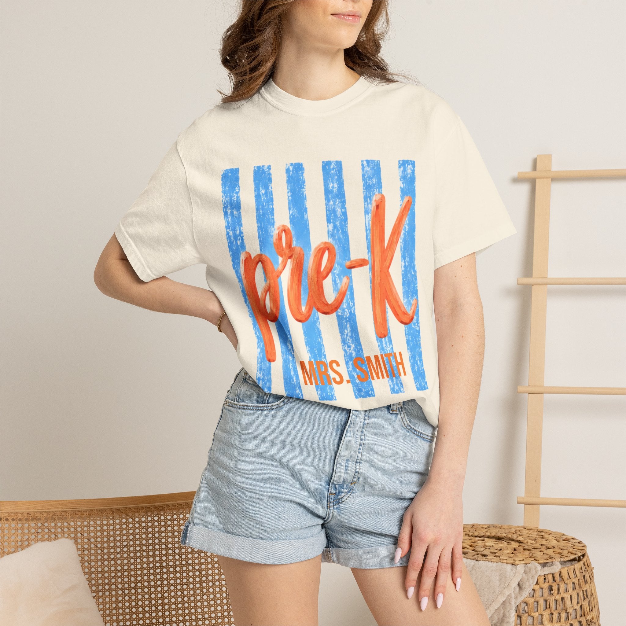 Personalized Pre-K Teacher Shirt | Pre K Grade Level Team Tee | Painted Script Back to School Shirt