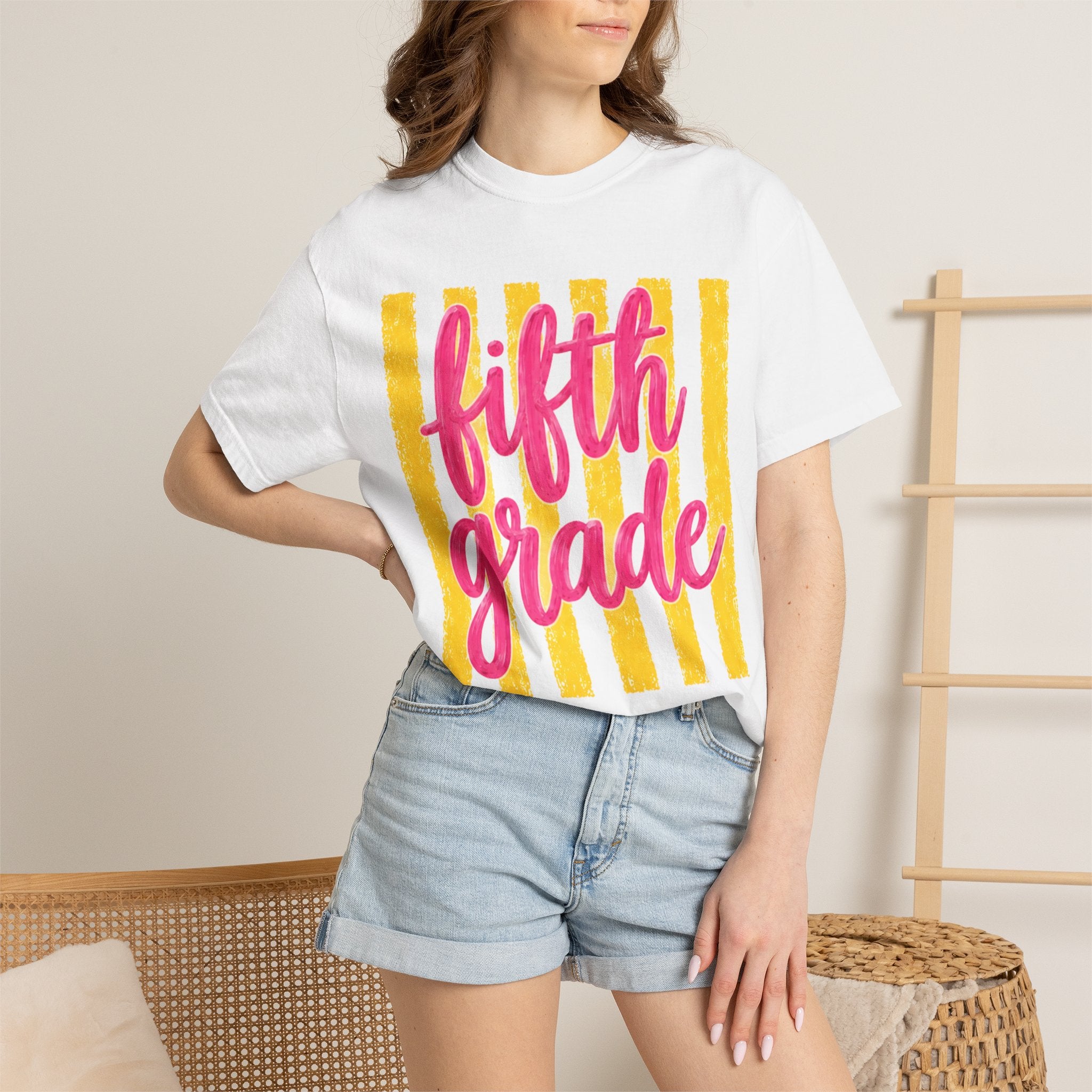 Fifth Grade Teacher Shirt | 5th Grade Team Tee | Painted Script Back to School Shirt