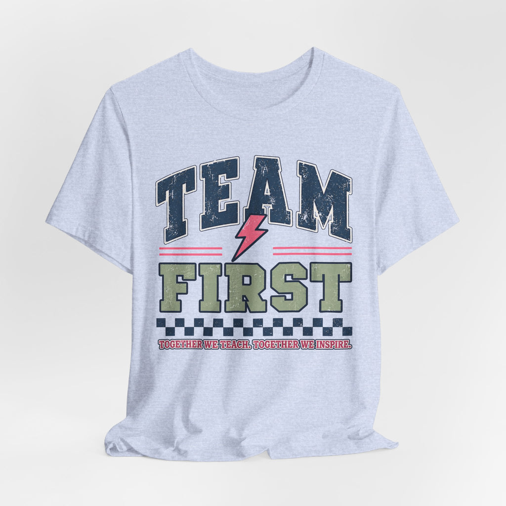 First Grade Varsity Teacher Shirt | Custom Teacher Tee | Back to School Teacher Gift | Bella+Canvas 3001 Graphic T-Shirt