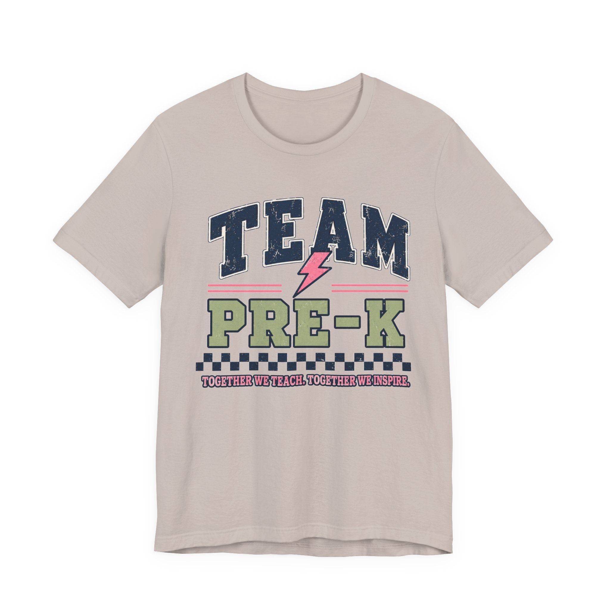 Pre-K Varsity Teacher Shirt | Custom Teacher Tee | Back to School Teacher Gift | Bella+Canvas 3001 Graphic T-Shirt