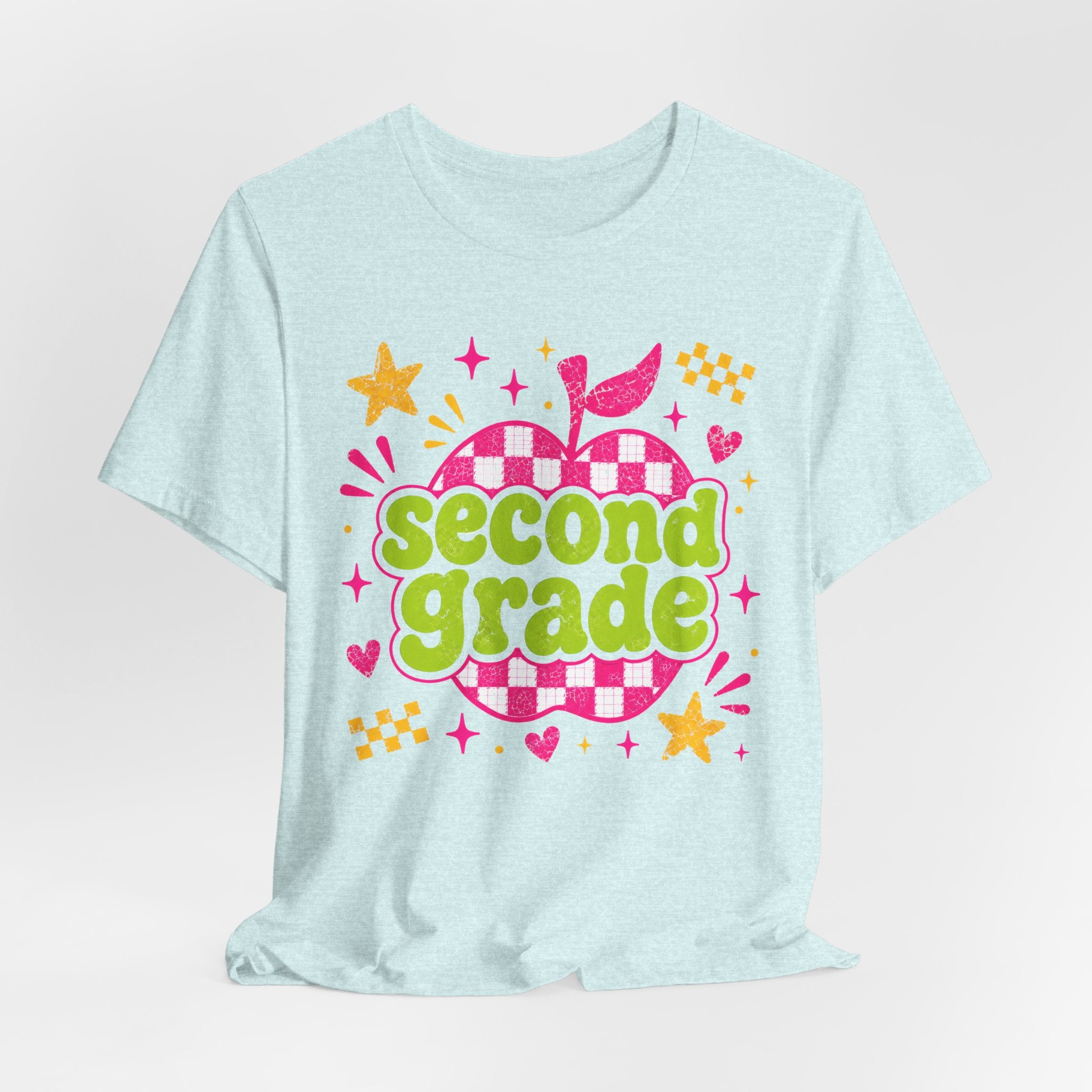 Second Grade eacher Shirt | Custom Teacher Tee | Back to School Teacher Gift | Bella+Canvas 3001 Graphic T-Shirt